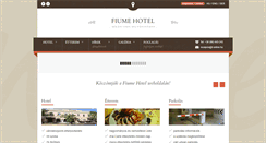 Desktop Screenshot of hotelfiume.hu